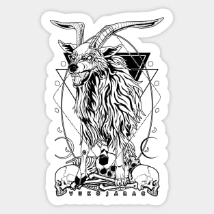 VUKOJARAC - the mythical wolf goat Sticker